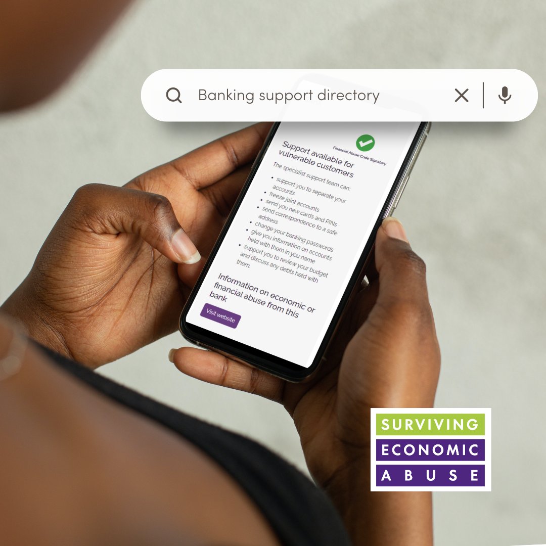 Banks play a vital role in supporting victim-survivors to regain control of their money &amp; rebuild their lives. Today we launch our Banking Support Directory, a one-stop shop where survivors can see what support their bank offers &amp; how to contact them. #BanksSupportingSurvivors