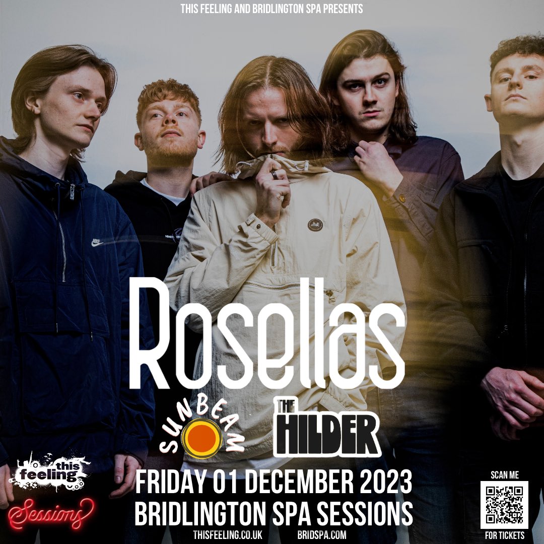 Coming up this week: Friday 🎸 Bridlington @bridspa Sessions ft @RosellasBand + @SUNBEAMwhitby & @TheHilderBand 🎟️ thisfeeling.co.uk/rosellas/ 🔈 open.spotify.com/playlist/4ZNgT…