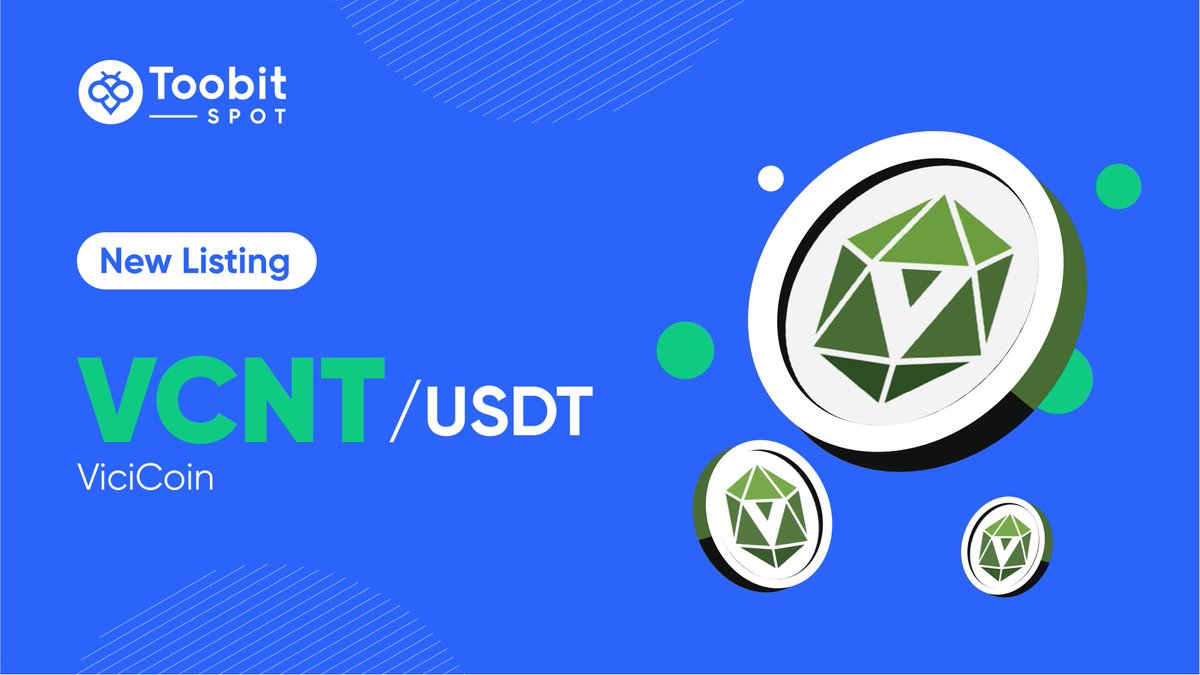 Toobit_official's tweet photo. New listing alert🚨
$VCNT will be spot-listed on #Toobit !🤩
@NftVici

💰Deposit Opens on ▶️ Nov 27th
💱Spot Trade Opens at ▶️ 09:00 AM, Nov 28th (UTC)
💸Withdrawal Opens on ▶️ Nov 29th (UTC)

More🔽
https://t.co/sJ74w8sEK6

#newlisting #Blockchain #VCNT #ViciCoin https://t.co/R1naBGtgY0