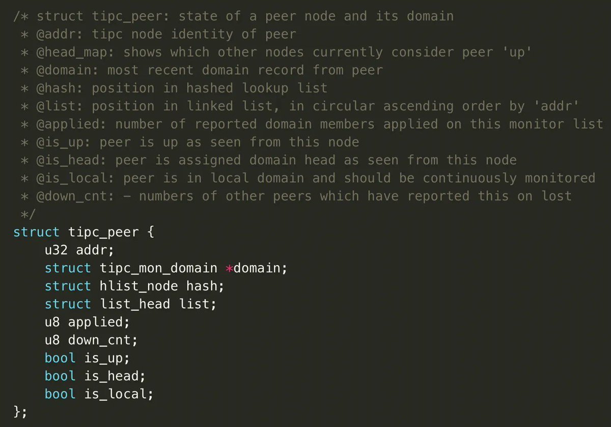0xor0ne's tweet photo. Linux kernel stack overflow vulnerability in TIPC module (CVE-2022-0435)
Credits Samuel Page (@Immunityinc) 

https://t.co/kny5eANUiJ

#Linux #kernel #cybersecurity https://t.co/1kzaHKYPzi