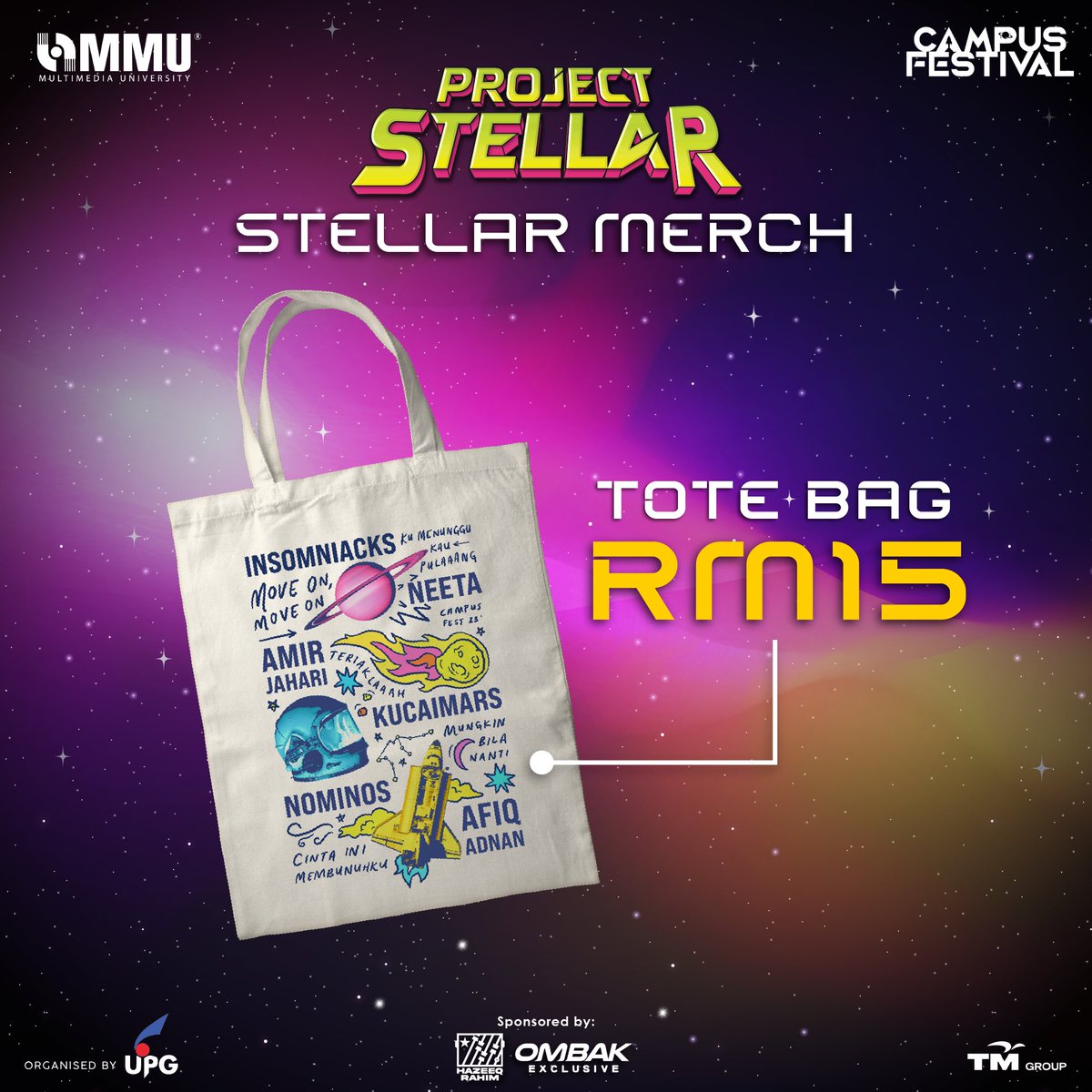 upgcyber's tweet photo. Project Stellar Official Merchandise 👩🏻‍🚀

RM10 off for both t-shirt design A and B 😍 get yours now https://t.co/JXOQnfECHk https://t.co/WnPeEQbcdE