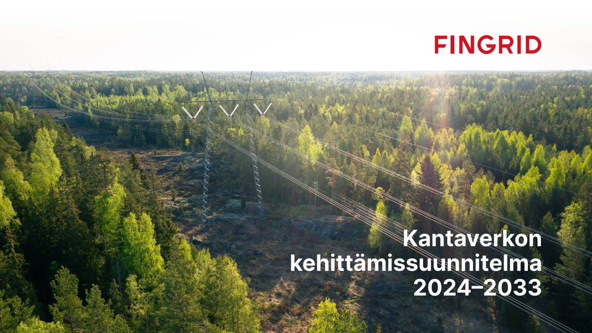 fingrid_oyj's tweet photo. Olemme julkaisseet kantaverkon kehittämissuunnitelman vuosille 2024–2033. Päivitetyssä suunnitelmassa arvioidut investoinnit kantaverkkoon ovat noin 4 miljardia euroa. Kantaverkkoinvestoinnit luovat edellytyksiä Suomen kilpailukyvylle mahdollistamalla Suomeen puhtaan sähkön tuotanto- ja teollisuusinvestointeja.

Kantaverkkoinvestoinneilla vahvistetaan Suomen sisäistä sähkön siirtokykyä ja rajasiirtoyhteyksiä sekä mahdollistetaan uusien asiakashankkeiden liittäminen kantaverkkoon.

Lue lisää:
https://t.co/z12f6a321T