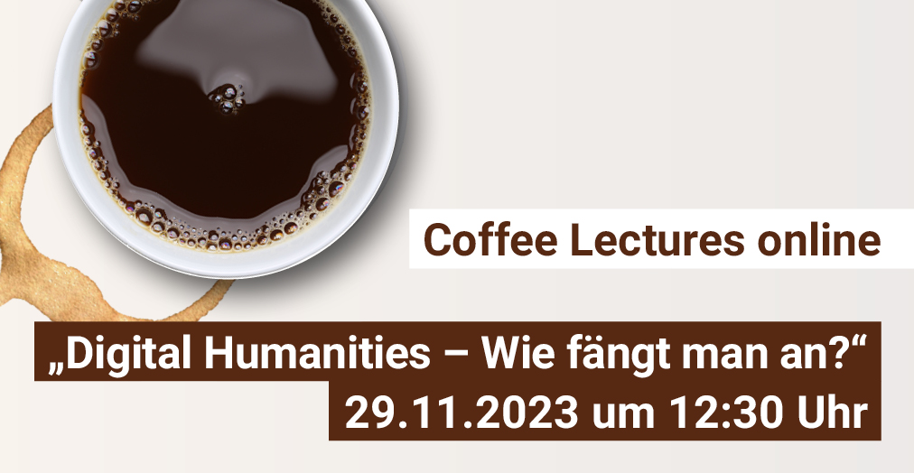 ThulbJena's tweet photo. Wer sich in seinem geisteswiss. Studium tiefer mit Digital Humanities beschäftigen möchte, trifft meist auf Inhalte, die bereits viel Fachwissen voraussetzen. In unseren #CoffeeLectures online zeigen wir, wie der Einstieg gelingen kann.

📆29.11. | 12:30
🔗https://t.co/LD0fi0BwjO https://t.co/IaH24lD4EB