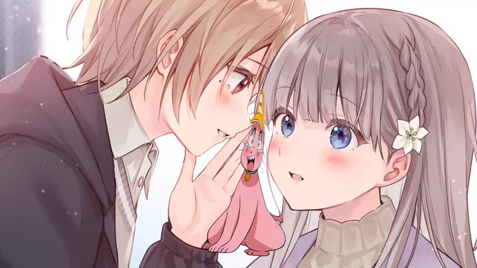 今日の夜!!!!!20時から!!!!! 百合ゲー続きやるお～～～!!!遂に最終回!!!!!  百合の間に挟まる事に成功……【早咲きのくろゆり】  より
