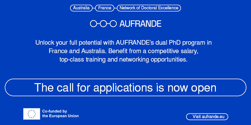 📢 Calling all early-stage researchers! Exciting opportunity alert! AUFRANDE is offering 30+ PhD positions with 35+ universities in France &amp; Australia. Apply now at aufrande.eu and kickstart your academic career! 🚀 #PhDJobs #ResearchJobs #PhDPositions <a href="/MSCActions/">Marie Skłodowska-Curie Actions</a>