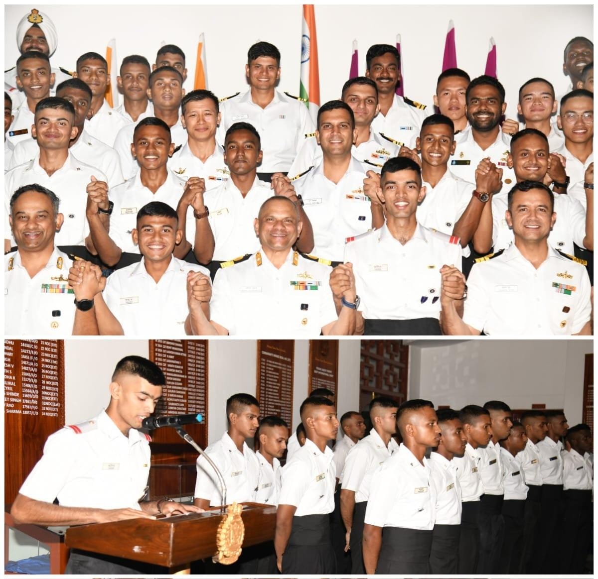 IN_NavalAcademy's tweet photo. #BridgesOfFriendship
SLt HB Hasib of Bangladesh graduated from @IN_NavalAcademy on 25 Nov.
Was Flotilla Cadet Captain & adjudged Best International Trainee.
Testament of dedication & hardwork, exemplary all-round performance.
Camaraderie & cooperation 🇮🇳🤝🏼🇧🇩
#WorldClassAcademy https://t.co/iY2yIV7egj