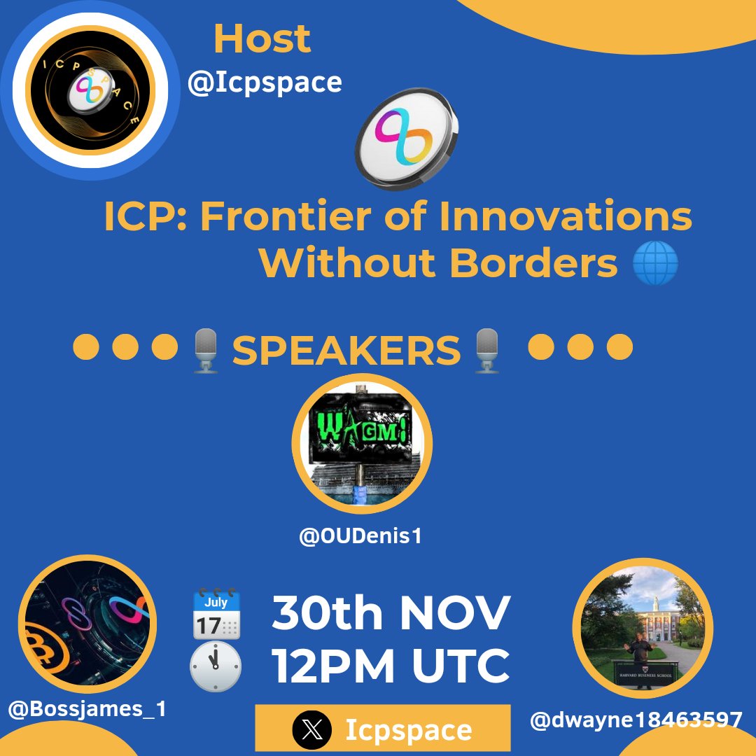 Icpspace's tweet photo. The #ICP Community buzzes with excitement as crypto enthusiasts gather to discuss in our Maiden XSpace, exclusive to #ICP. @dfinity

Giveaways 🎉
3× Gob-Gob @hotornot_dapp
3× IC Pepe Pass
2× Cursed Skulls
2× Martian @YumiMarketplace

Set Your Reminder 🔔
https://t.co/gNSwBHVmWq https://t.co/d2iSq9ku8E