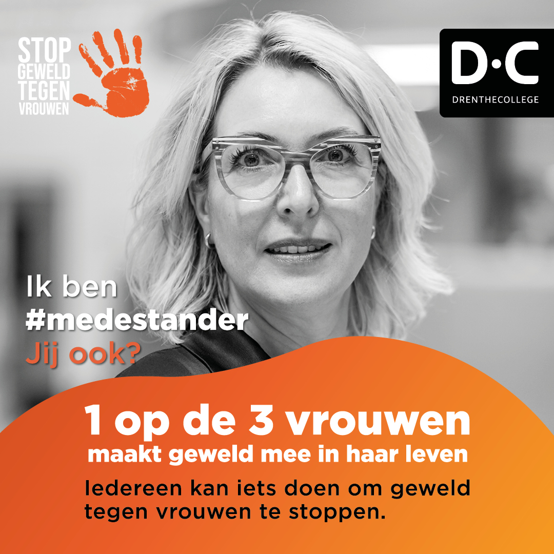 #OrangetheWorld is een wereldwijde campagne tegen geweld tegen vrouwen en oproep tot actie!  Speciale aandacht hiervoor bij @Drenthecollege. Samen in actie: bewustwording vergroten en cultuur van respect, veiligheid en gelijkheid bevorderen. 
#marrie75 #arwinnimis