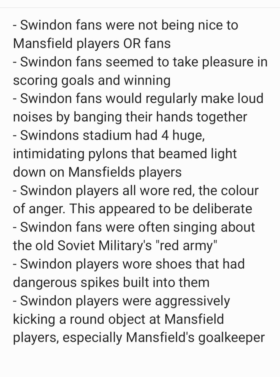 Thanks to @jiff1967 for sharing the salty Mansfield commentators. I've actually now discovered their full list of complaints and tbh it's hard to disagree with them #STFC
