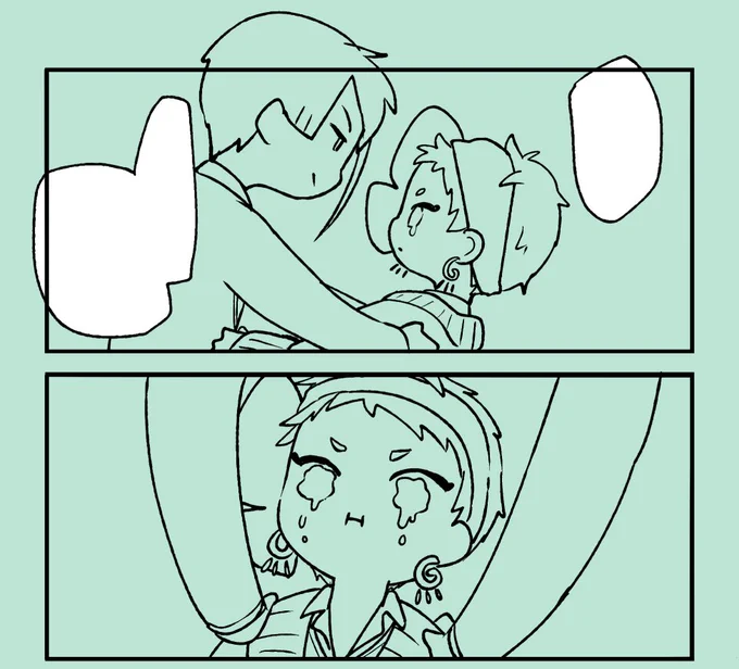 まとめ本4の描きおろしチョロチョロしてるけど、長らく忘れてたけどにまめ昔は描いてて一番楽しい表情泣き顔だったなって 