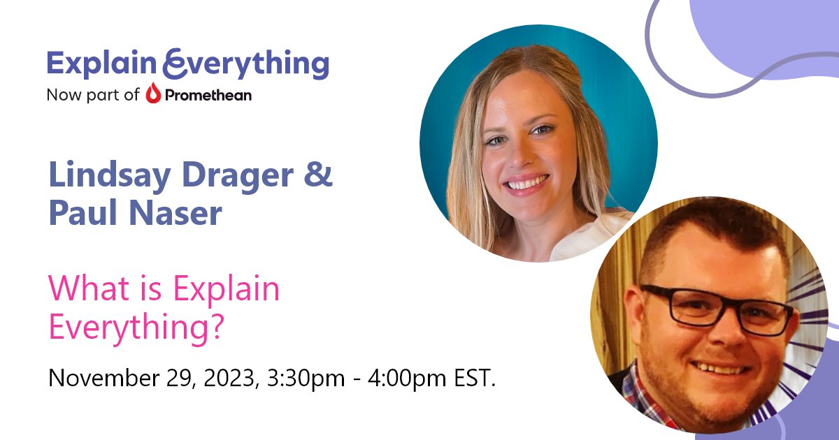 📢 Do you want to learn more about <a href="/explainevrythng/">Explain Everything</a>? Here's your chance! Join us on November 29 to discover new ways to engage and collaborate with your students. Sign up: bit.ly/3RbqP51 #edtech #teachingtips