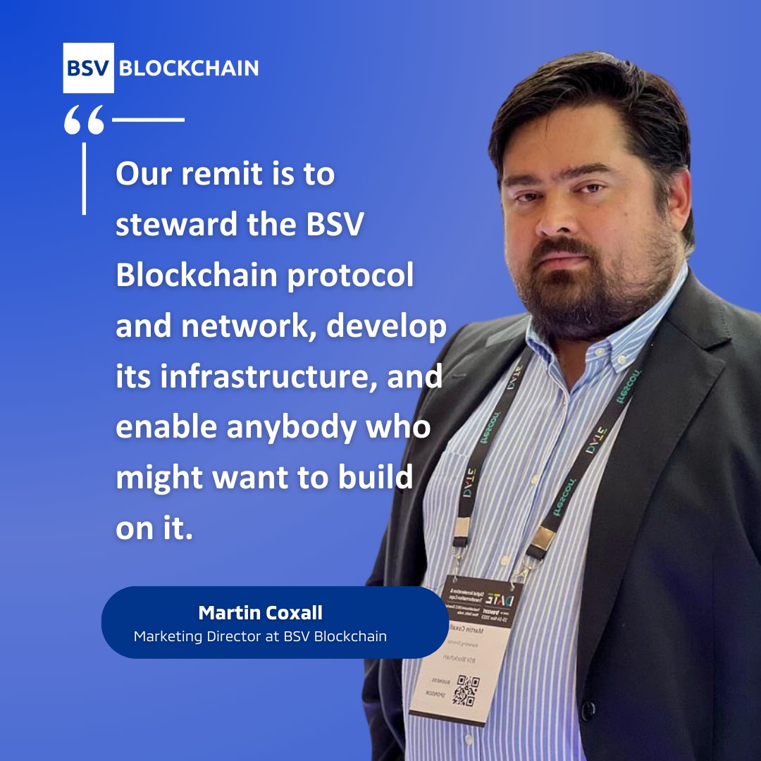 BSVBlockchain's tweet photo. 🚀 @coxallmartin (Marketing Director, BSV Blockchain) underscores the role of BSV Blockchain as a steward of the original Bitcoin protocol, empowering software and tech builders by providing access to a robust &amp; scalable #blockchain.

#DATEwithTech #BSVIndia #BSV @DateWithTech23 https://t.co/k1vDqIDgTn