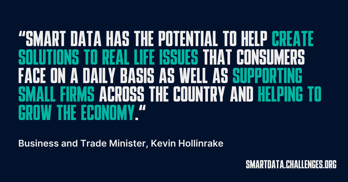 Challenge_Works's tweet photo. The #SmartDataChallenge by @biztradegovuk, @Challenge_Works, @ODIHQ, and @SmartDataFdry is closing on 8 December! Submit your use case idea for a chance to shape #SmartData policy, gain funding, and access expert mentorship: https://t.co/oz5ZFqllnC #SmartDataEconomy https://t.co/rZFet49r0d