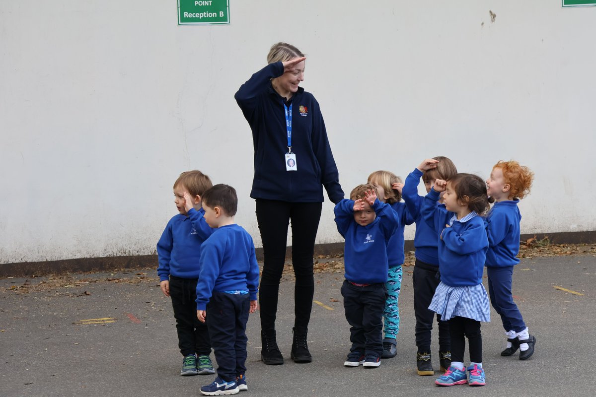 Eliz_Coll's tweet photo. Fantastic to see the faces of the Pre-School children on Friday as they enjoyed meeting cadets from the RAF section of the #CCF. The cadets performed a drill and read a story to the v. excited children, ahead of the annual Contingent Commander’s Parade.
#Two2Eighteen @ECJS_gsy https://t.co/NZXqEAjOBM
