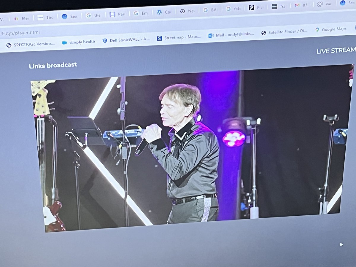linksbroadcast's tweet image. It was a pleasure to uplink Sir Cliff Richard’s #bluesapphiretour to the Cinema Network from our MCR this weekend - including an SRT stream for client