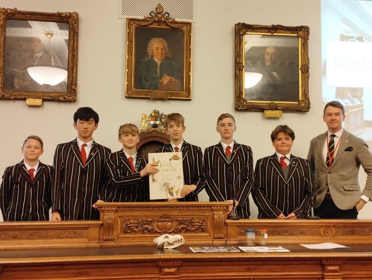 shrewsburyhouse's tweet photo. Year 7&8 boys presented research on 'Wildfowl, Wetlands, & The Linnean Society' @LinneanSociety. They showcased poetry inspired by Robert McFarlane's Lost Words & shared findings on species classification from the Wildfowl and Wetlands Trust Centre in Barnes #DiscoveryProgramme https://t.co/6nZBtnQmzN