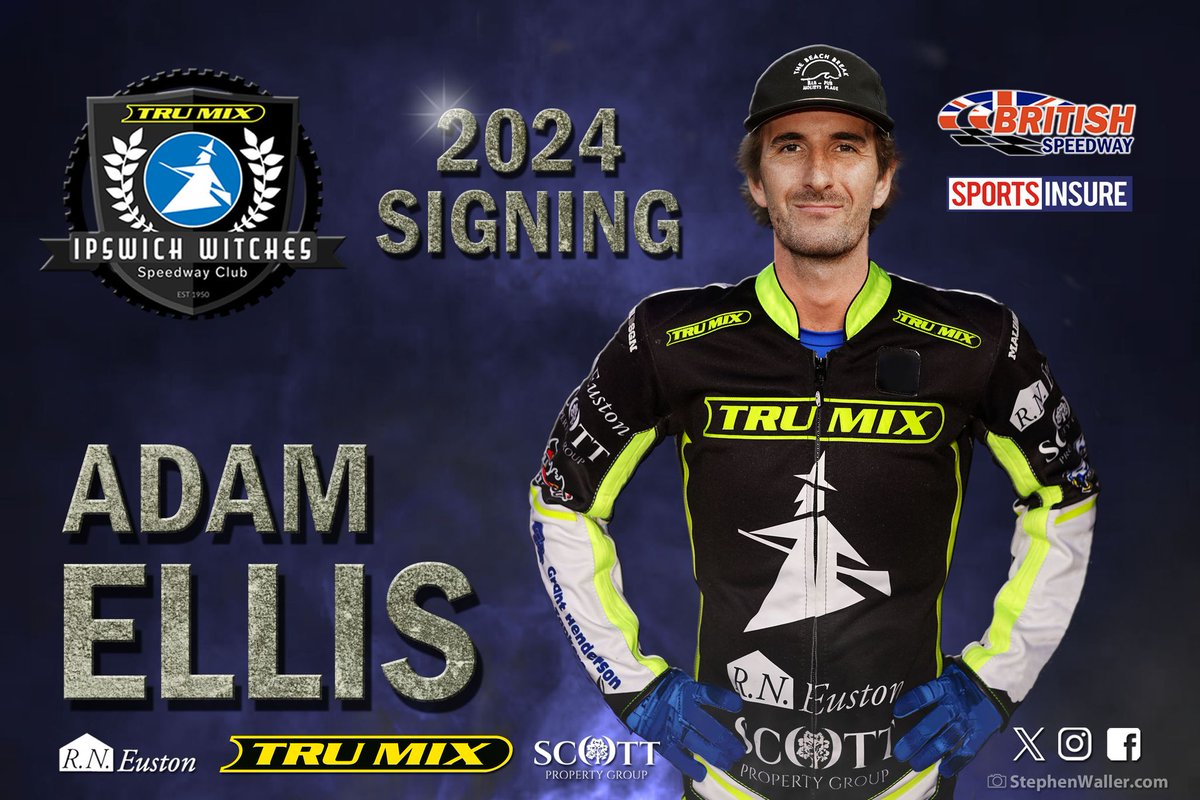 ipswichspeedway's tweet photo. #AnnounceTheTeam - Part 3⃣   

Adam Ellis is back at Ipswich! 🇬🇧

"Some of the guys racing there told me it was the best run club they have been involved with over the last few years, it wasn’t a difficult decision." 💬
 
Full interview ➡️https://t.co/3Zi3D2Fy2b

#TruMixWitches🧙‍♂️ https://t.co/2mujZrVkau
