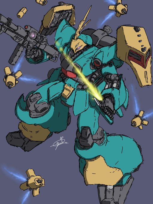 ヤクト・ドーガ(ギュネイ機)の落書き