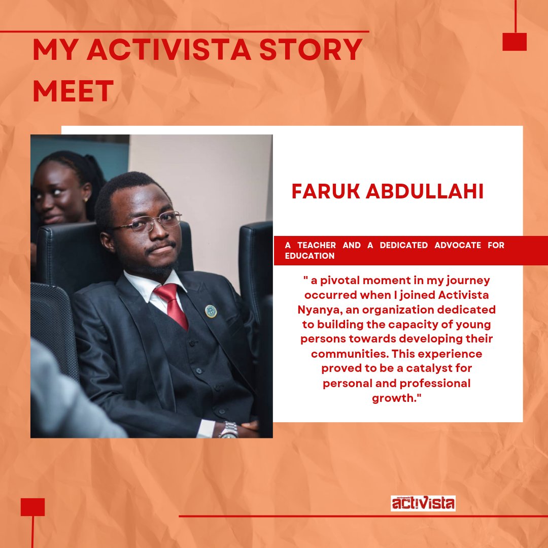 ActivistaG903's tweet photo. MY ACTIVISTA STORY
It'sTime to Orange the World!
Unite! Invest in Men and Boys to End Gender-Based Violence.#16daysofactivism
Faruk Abdullahi is my name, I am a teacher and a Dedicated Advocate for Education. https://t.co/5fk0DVAcvE