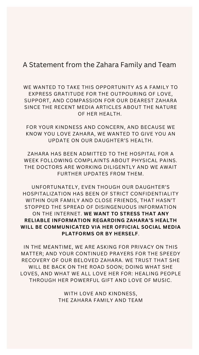 ZAHARA tweet media