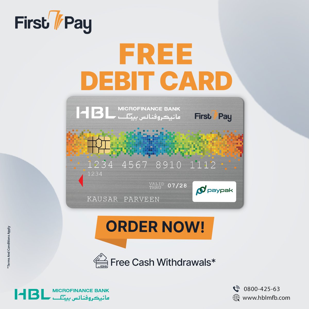 HBLMfBDigital's tweet photo. Join FirstPay Wallet and grab a free debit card along with many rewards.
Download Now:
https://t.co/Il8A67LLZd
*T&Cs Apply:
https://t.co/ShxXKZ6gbE
#FirstPay #FirstPayMobileWallet #FreeDebitCard https://t.co/jQm9BsNqxX