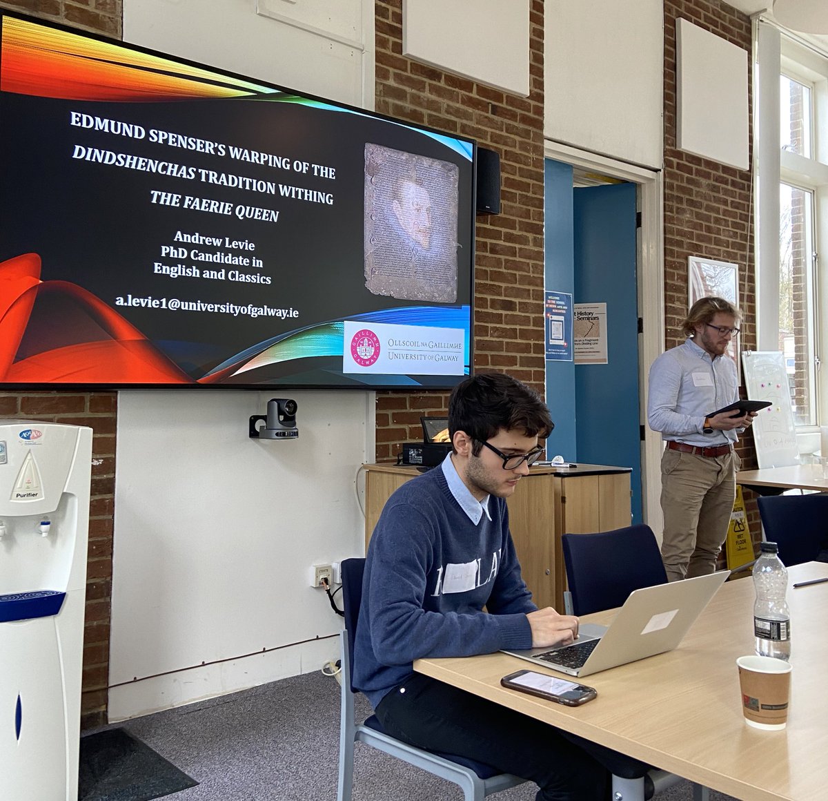 andrewdlevie's tweet photo. Had a great experience presenting at the British and Irish Spenser Seminar at the @SussexUni on Spenser’s manipulation of the Dindshenchas tradition. Thanks to those at the @SpenserSociety for organising this wonderful bi-annual event #grma https://t.co/xauwRraJO7