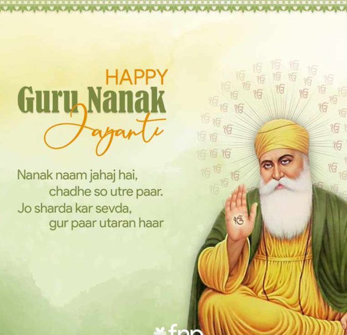 roshnikushal's tweet photo. On the pious occasion of Guru Nanak Jayanti, let's reflect on the teachings of Guru Nanak Dev Ji and strive to be better human beings. 
Happy #Guruparb 
#GuruNanakJayanti ki shubhkamnaye 🙏🏻❤️ https://t.co/hCE49PJTJo