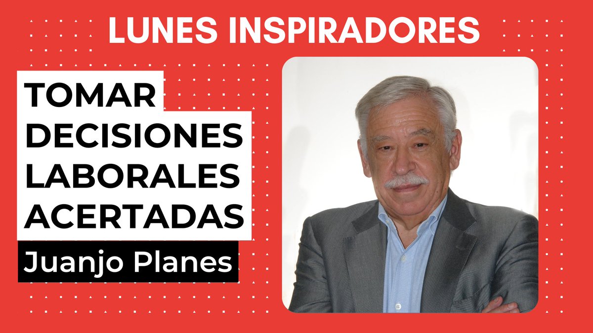¡Feliz lunes! 😊Esta semana nos acompaña Juanjo Planes, cofundador y presidente de Konsac Group y autor de "Inteligencia laboral: ¿Conduces tu carrera o te la conducen?"  

Vídeo 👉youtube.com/watch?v=eGLKVf…
Audio 👉 ivoox.com/348-como-tomar…