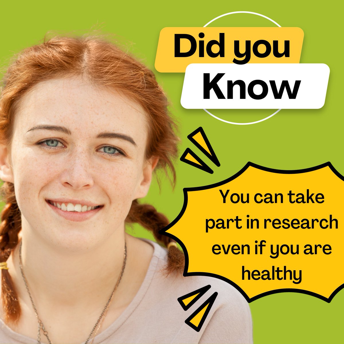 👋 Did you know that you can #volunteer to take part in health research without having a medical condition? 😀 We need more people to join the research register. ✅ More info: registerforshare.org #healthresearch #medicalcondition #disease