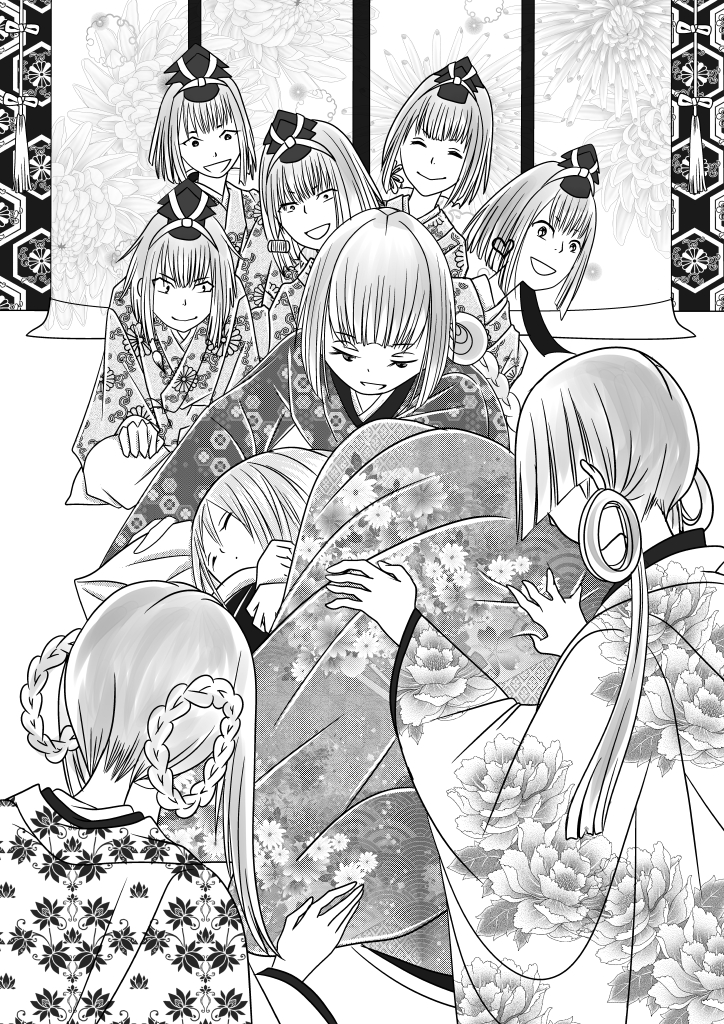大変遅くなりました(申し訳なく💦)。新堂ほたか@hotakapottaさんから戴いていたアートトレイン切符、今日乗車出来ました🌸合作平安ものの小説挿絵から4点参ります。 雅な時代は、骨太な私には挑戦です。清楚で美しいほたかさんの作品にあやからせて戴けたら……😆💕