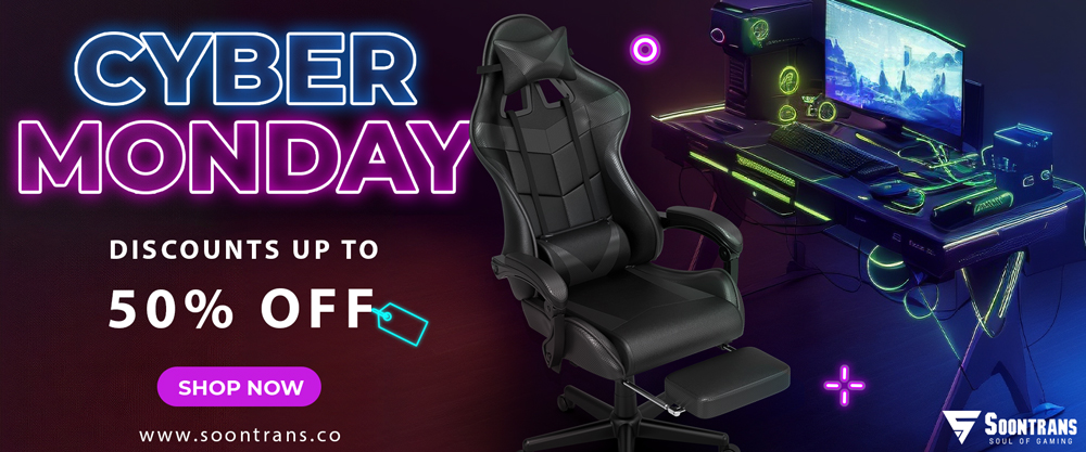 soontransgaming's tweet photo. It's Cyber Monday ‼️
Get a gaming chair at an amazing price. 😱

Buy now and enjoy up to 50% off and free shipping 👉 https://t.co/dMpvX3ssli

#soontrans #gamingchair #gamer #streamer #TwitchStreamers #twitchtvgaming #CyberMonday2023 #CyberMondayDeals #CyberMondaySale https://t.co/uOmhjrtYdT
