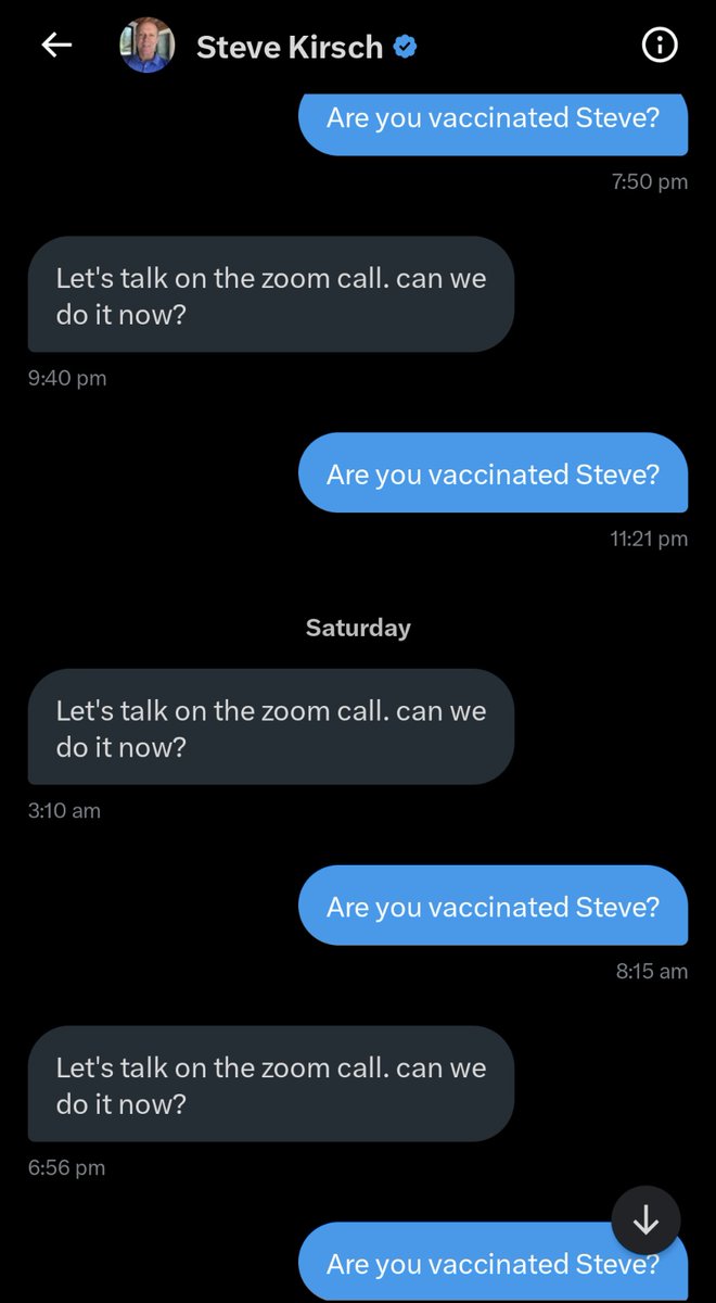 jneill's tweet photo. Is Steve Kirsch Covid vaccinated?
#UntilProvenOtherwise
#RecordLevelData #AllForFun https://t.co/r97dRuoSph