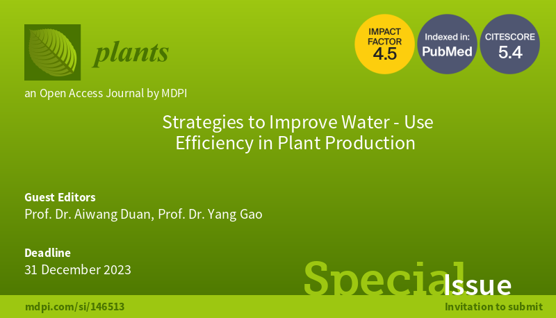 Plants MDPI on X: “💥 The Special Issue “Strategies to Improve
