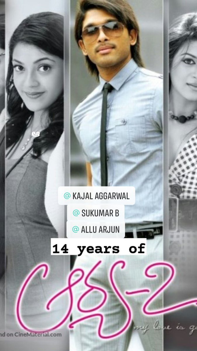 ursniresh's tweet photo. #14YearsofArya2
@alluarjun @MsKajalAggarwal @shraddhadas43 @pnavdeep26
@thisisdsp
A Film By @aryasukku #Arya2 https://t.co/7QjhYC12fI