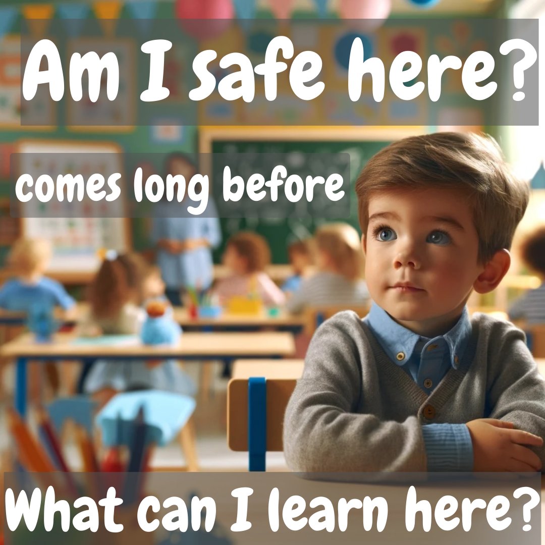 Mark_Sheldon's tweet photo. Trauma-Informed Classrooms
Exposure to trauma can result in a state of hyperarousal or heightened alertness to threats, real or perceived. Children need psychological safety first, where they feel the environment offers emotional and real psychological security. Without this, they are unable to focus, open up, take risks in their learning, and engage more fully with the learning experience.

Trauma can manifest in social withdrawal and isolation through to physical aggression. We have to remain warmly curious as to why children are engaging in these behaviours and focus on changing our behaviour and support to meet this.