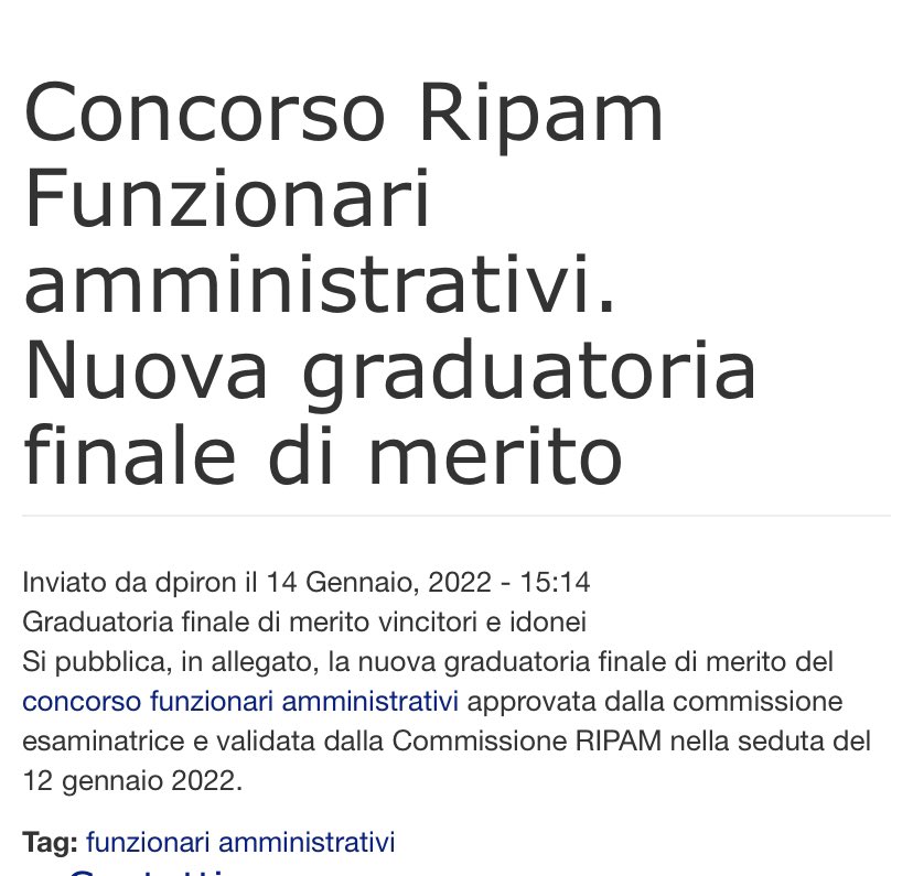 Non si tratta di prorogare una graduatoria ma di concedere un’opportunità a persone, famiglie, dare loro la possibilità che si sono guadagnati. I sacrifici cha hanno affrontato.
Assuma tutti gli #idoneicufa
<a href="/Paolo_Zangrillo/">Paolo Zangrillo</a> 
<a href="/FunzPub/">Dipartimento della funzione pubblica</a> 
<a href="/GiorgiaMeloni/">Giorgia Meloni</a> 
<a href="/matteosalvinimi/">Matteo Salvini</a>