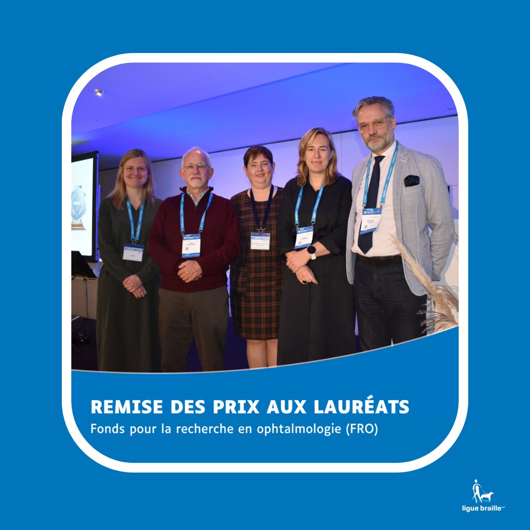 Depuis près de 20 ans, la #LigueBraille finance la #recherchescientifique en #ophtalmologie. Le #FRO, notre Comité scientifique désigne le lauréat d'un prix spécial. Cette année, ils sont 2.
Plus d’infos : miniurl.be/r-4z2d
#UneAutreFaçonDeVoirLaVie