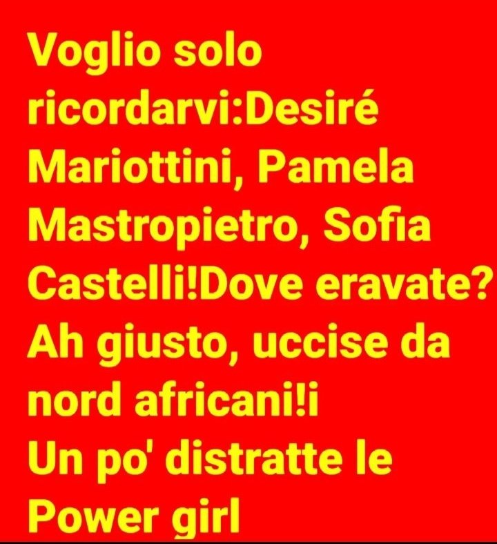 Lara20838926300's tweet photo. PER ESSE:
❗" IL MASCHIO È CATTIVO SOLO SE NON È IMMIGRATO"❗
(#nonunadimeno) https://t.co/nn6FzZJF3Q