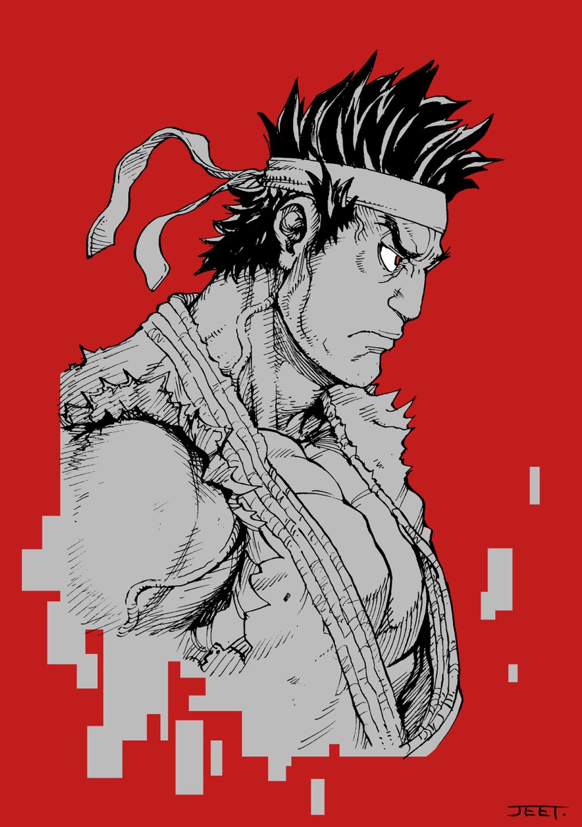 リュウ(ストリートファイター) 「令和のこの時代にまさかの「3tb」とは…。実にセガセガしとるわい。」|じぃとのイラスト