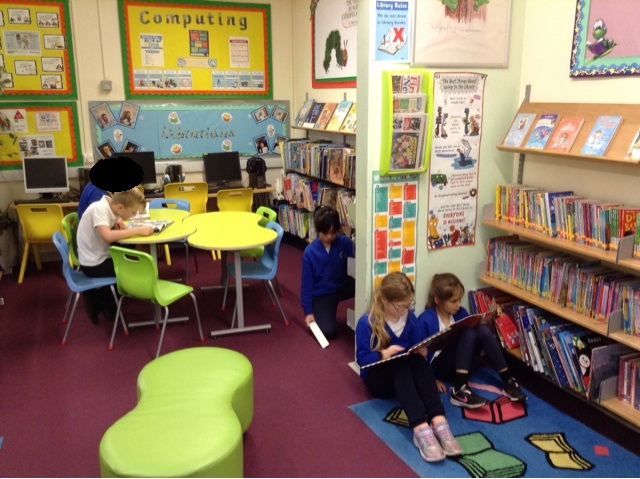 castle_primary's tweet photo. It's great to see the new lunchtime library club doing so well - a super way to enjoy a good book! https://t.co/QPMxBOmrF3