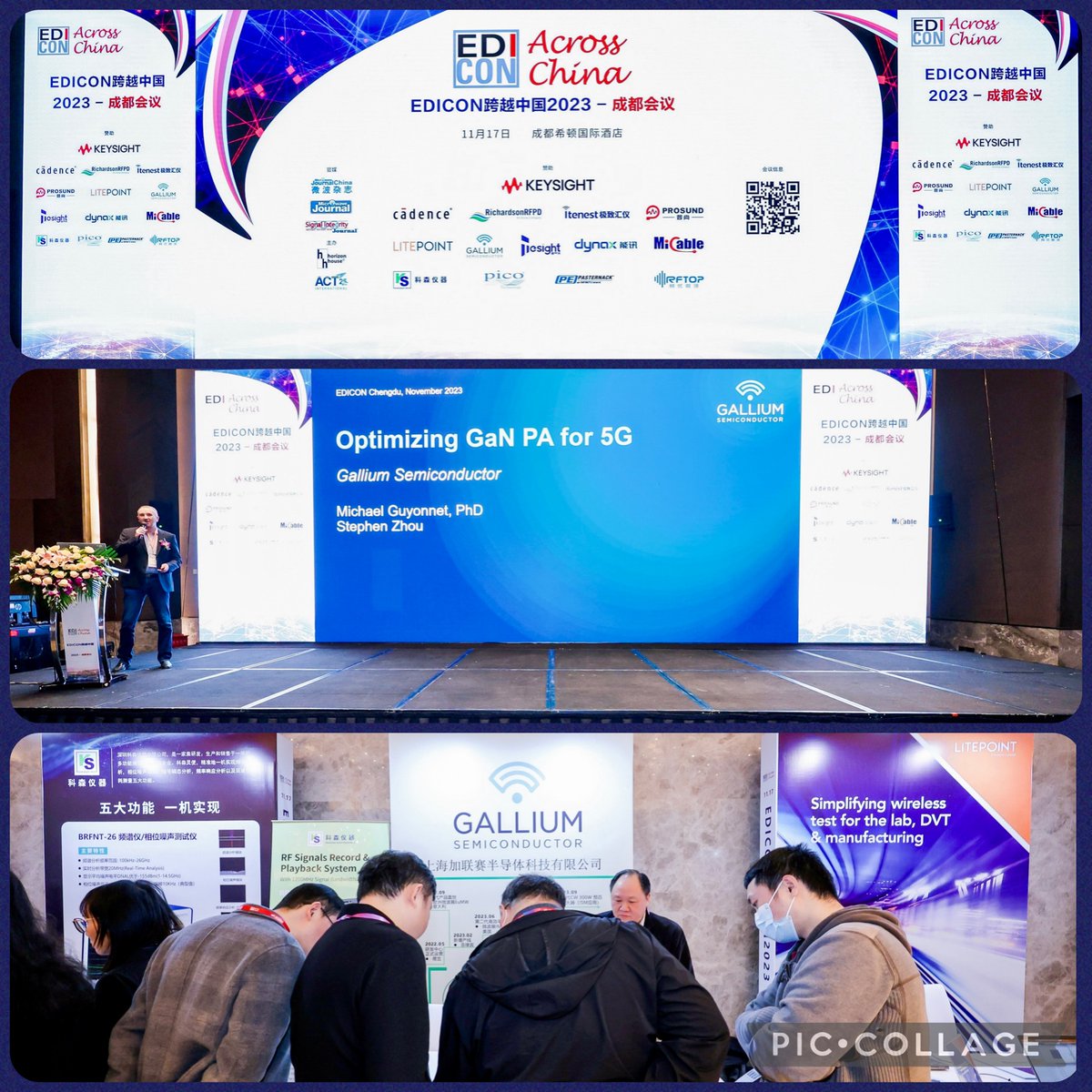 Gallium Semiconductor, had the pleasure of presenting at EDI CON China, addressing the intricacies of 5G networks, addressing key application challenges &amp; offering insightful solutions. A big thank you to the people that attended and visited our booth. #5G #GaNsolutions