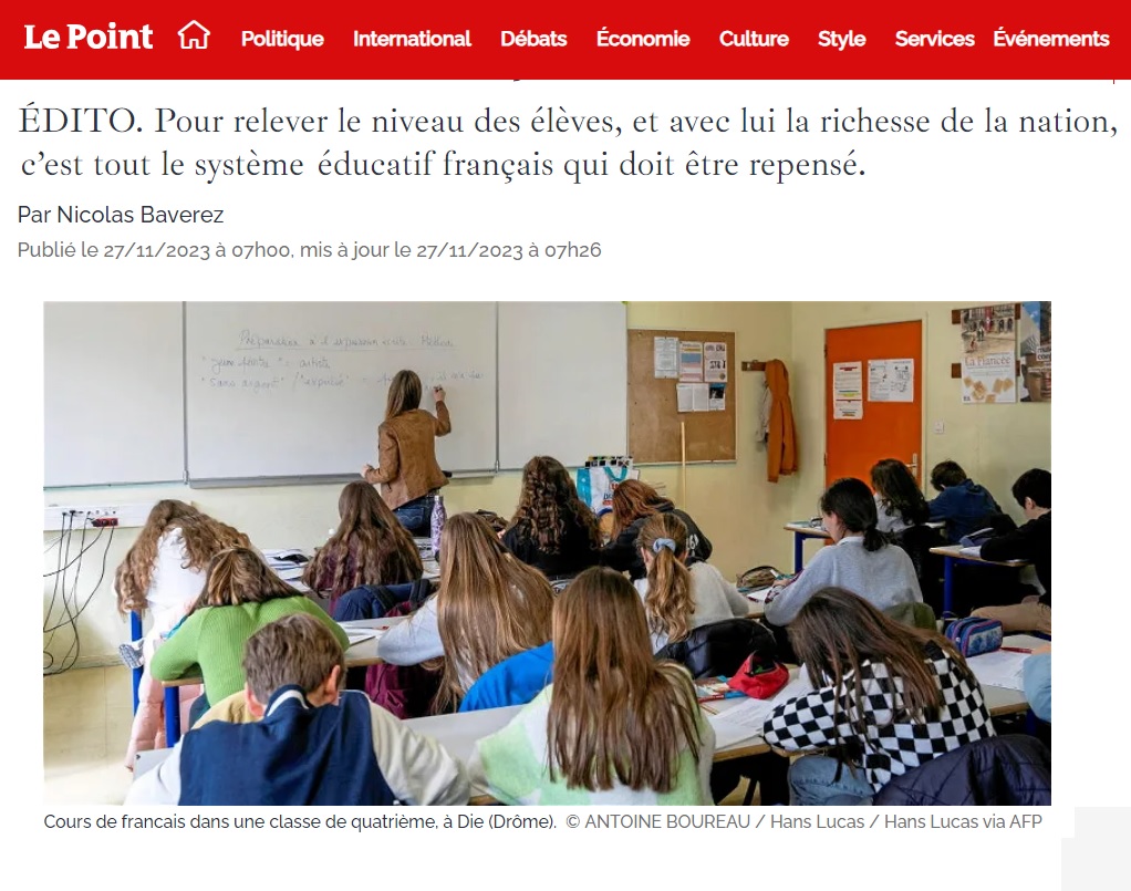 🚨L'école républicaine est quasiment détruite et nous produisons réellement des crétins !

Les résultats de l'évaluation nationale des élèves entrant en 4ème sont tombés.
Et c'est un désastre !

On a testé les connaissances de 795 000 collégiens.
Dans les établissements