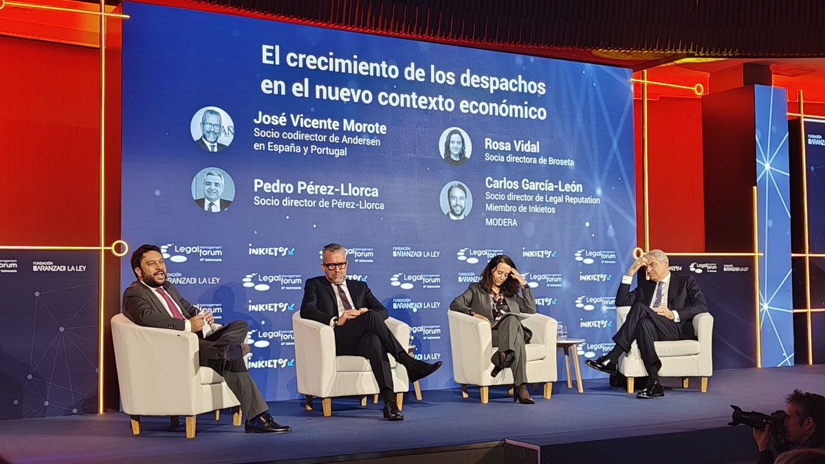 Inkietos (@inkieto5) on Twitter photo El crecimiento de los despachos en el nuevo contexto económico,
Con socios directores de grandes firmas de la abogacía de los negocios dando sus recetas de crecimiento, todos ellos moderados por nuestro inkieto <a href="/cgarcialeon/">Carlos García-León</a>
#LegalForum23 ⭐ El crecimiento de los despachos en el nuevo contexto económico,
Con socios directores de grandes firmas de la abogacía de los negocios dando sus recetas de crecimiento, todos ellos moderados por nuestro inkieto <a href="/cgarcialeon/">Carlos García-León</a>
#LegalForum23 ⭐