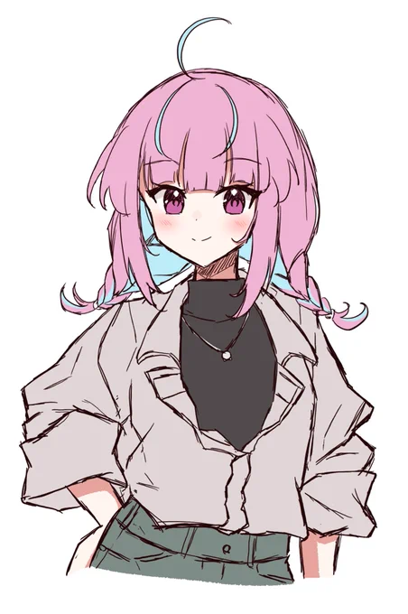 ちょっとお姉さんって感じのあくたん描いてる