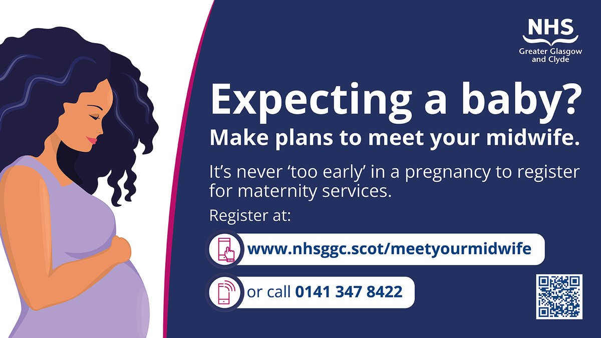 Did you know that registering to meet your midwife can be done as soon as you know you’re pregnant? nhsggc.scot/meetyourmidwife #Meetyourmidwife