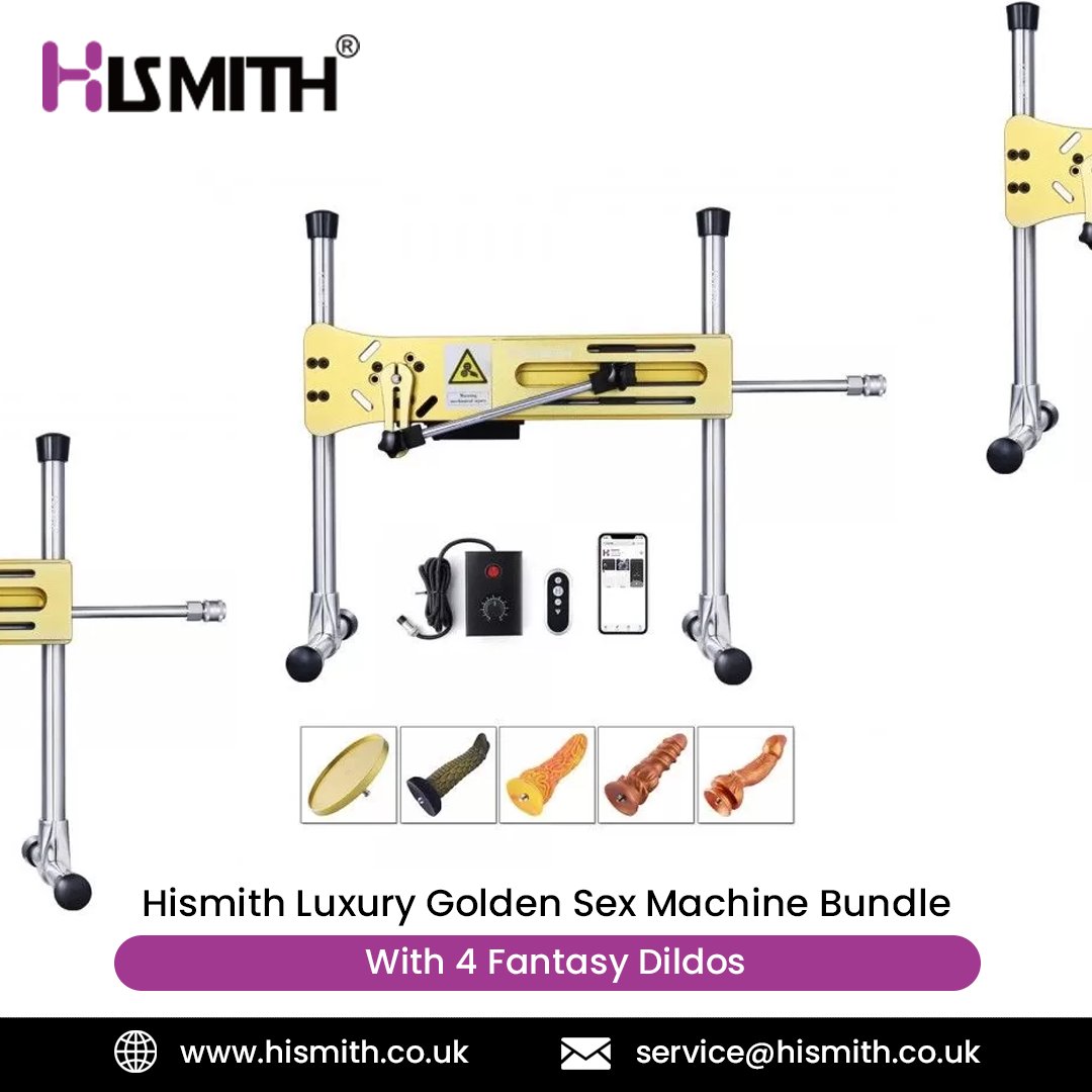 HismithUK's tweet photo. A golden sex machine looks fantastic and offers a pleasurable performance. 😍
You can use it with four fantasy #Dildos & ensure a majestic feel. 😘
Touch the pleasure nerves in the body and feel wonderful.🥳
🛒👉https://t.co/fZgWYUhLaY
#Hismith #klicloksystem #Sextoy https://t.co/QtilYBNFi4