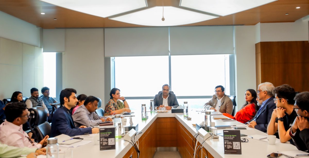RomalShetty's tweet photo. We hosted Shri @PriyankKharge , Hon’ble Minister for IT BT and RDPR, Smt. @DrCaur , Secy for IT BT and other senior officers at our office, where we discussed strategic priorities for the state across skilling, SpaceTech &amp; Cyber. 

 #Digitalgovernment #SpaceTech https://t.co/dBec4RXjGA