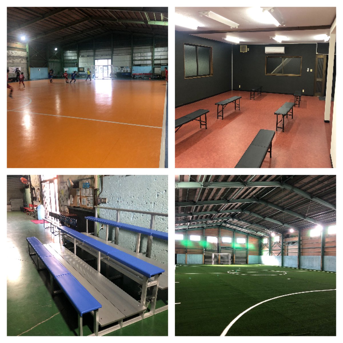 ffckawaguchi's tweet photo. FFC東川口は、フロア2面、人工芝1面　全て屋内のフットサル場。
年末に向けて蹴り納め企画など、中止のない屋内施設をぜひ活用してください！
フットサルだけでなく、様々なスポーツ、ドローンなどでご利用可能です。
ご予約はお早めに。
空き状況↓
https://t.co/ByUFzfpSzQ
0482984161 https://t.co/GNrieFvH5T