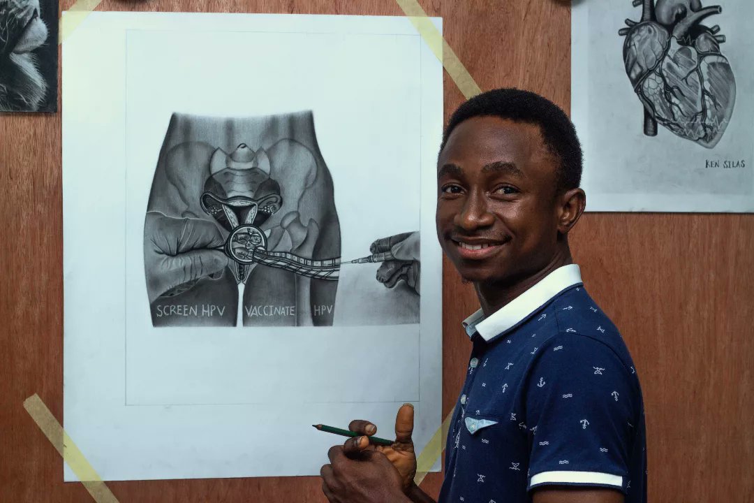 Smile on face after finishing this piece. Although there's never a finished work of art.