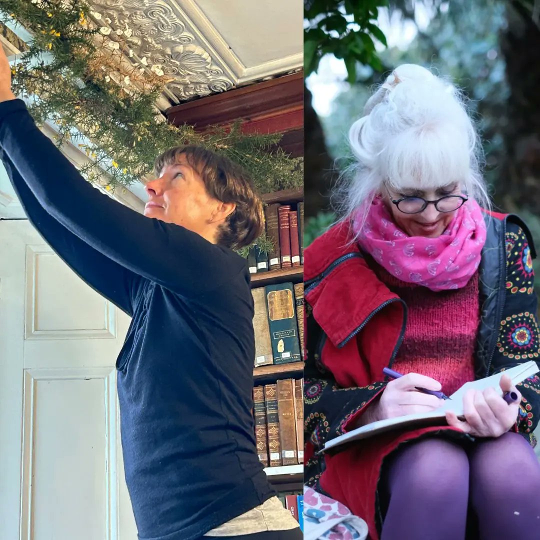 morrablibrary's tweet photo. Our new artists in residence are Rebecca Harvey &amp; Lucy Sparrow.
Their joint residency “Revealing Morrab Library: Poetry &amp; Porcelain” draws from their respective disciplines. Read more: https://t.co/RRzzUT7F2M &amp; pop in on 15th Dec to meet them. #ArtistInResidence #ArtInTheLibrary https://t.co/V6VGkswhhE